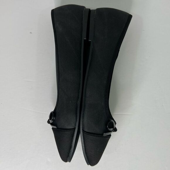 New! Tahari Geneva Black Vegan Textile Slip On Ballet Women Flats Various Size - Picture 5 of 10